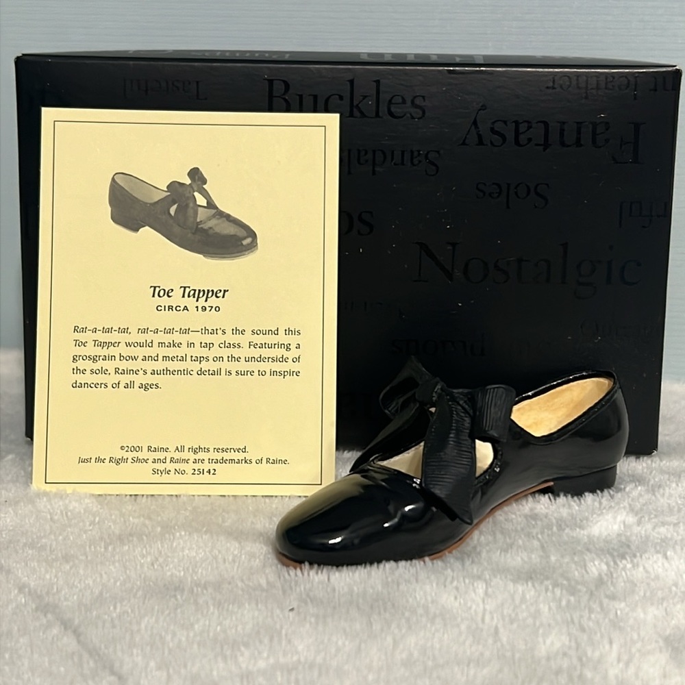 Just the Right Shoe #25142 "Toe Tapper" Miniature Collectible Shoe 2001